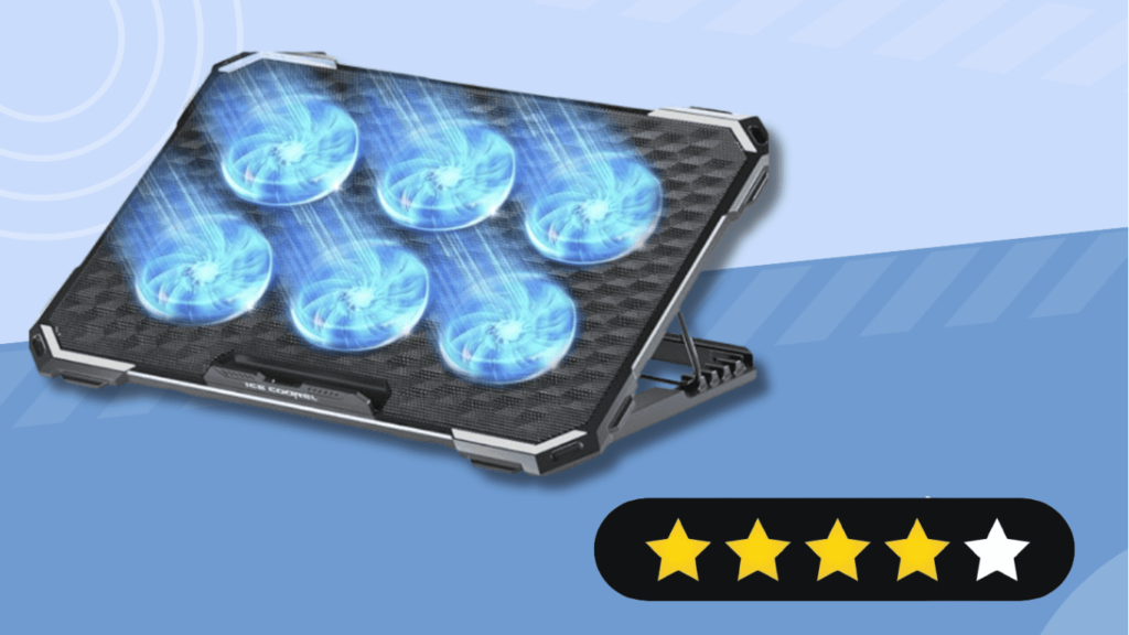 ice coorell quiet laptop cooling pad
